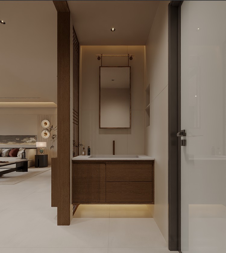 新古典三居室衛生間裝修效果圖
