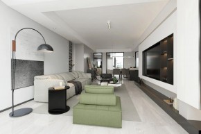 現代簡約三居室客廳裝修效果圖