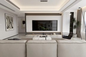 現代簡約三居室客廳裝修效果圖