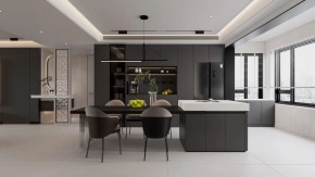 現代簡約三居室餐廳裝修效果圖