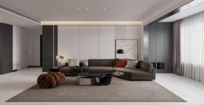 現代簡約三居室客廳裝修效果圖
