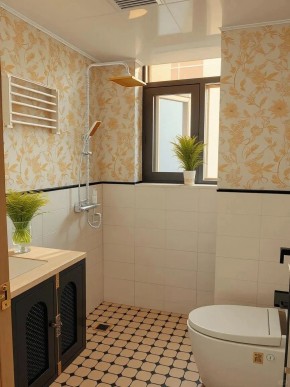 法式復古三居室衛生間裝修效果圖