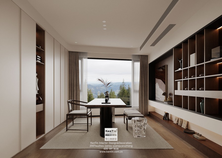 雅戈?duì)柌淳羲问矫缹W(xué)復(fù)試書(shū)房裝修效果圖