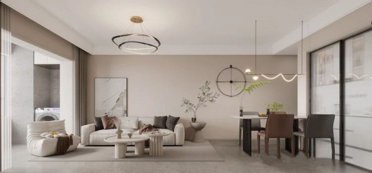 現代簡約兩居室裝修效果圖