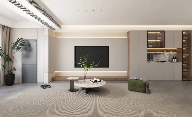 現代簡約三居室裝修效果圖