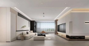 現代簡約三居室客廳裝修效果圖