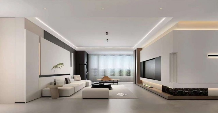 現(xiàn)代簡(jiǎn)約三居室客廳裝修效果圖