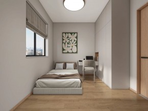 現代原木風三居室兒童房裝修效果圖