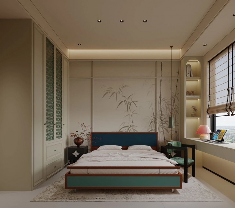 宋氏美學(xué)三居室臥室1裝修效果圖