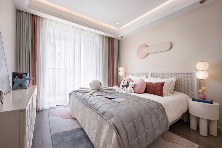 北歐原木風三居室兒童房裝修效果圖