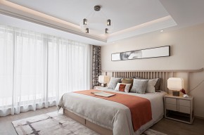 北歐原木風三居室臥室裝修效果圖