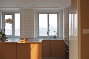 原木風兩居室裝修廚房效果圖