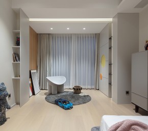 現代簡約大平層三居室裝修兒童房效果圖