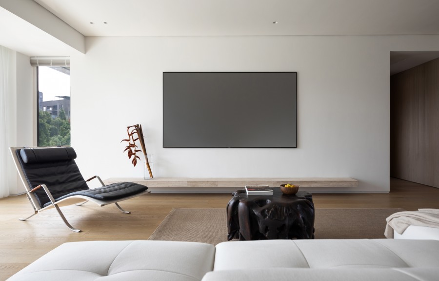 現代極簡風三居室裝修效果圖