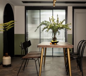北歐風三居室裝修餐廳效果圖