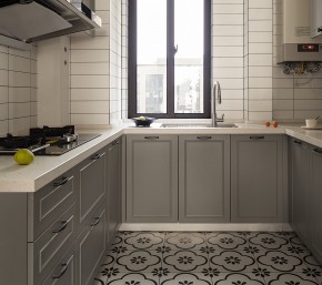 北歐風三居室裝修廚房效果圖