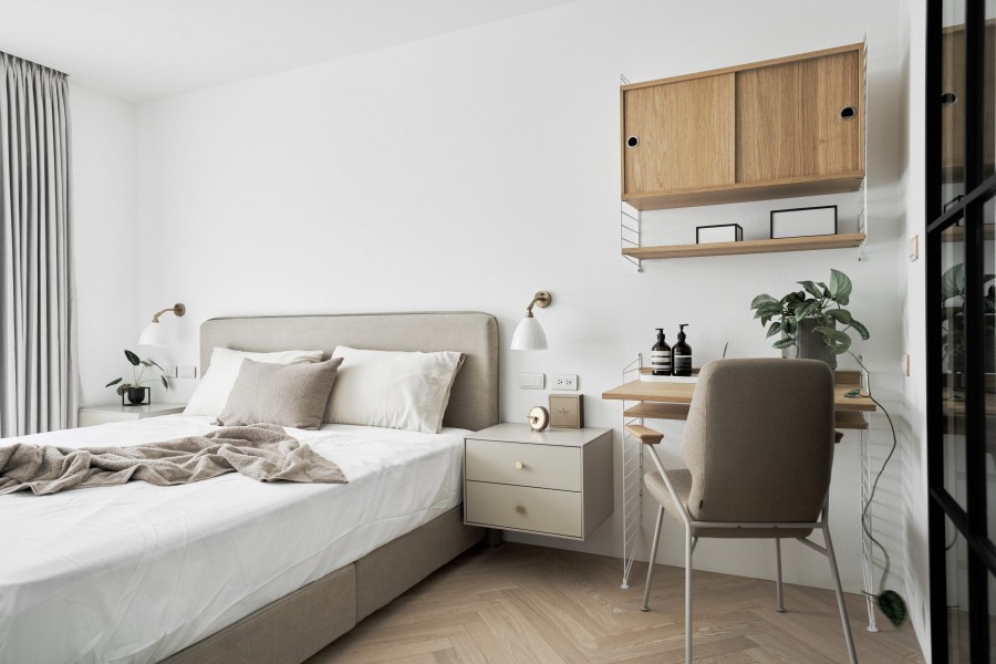 北歐風兩居室臥室裝修效果圖