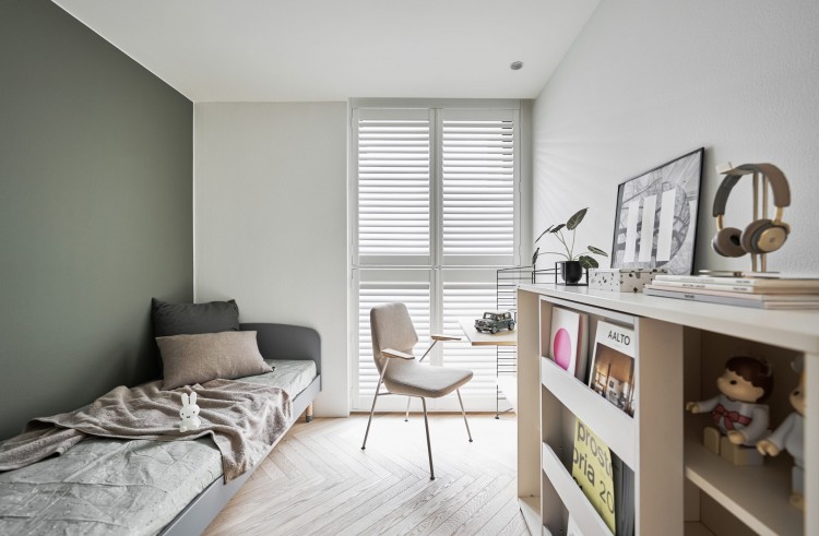 北歐風(fēng)兩居室兒童房裝修效果圖