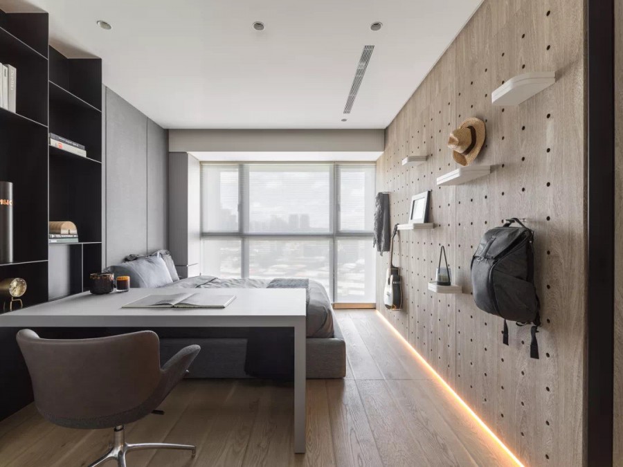 現代簡約大平層三居室兒童房裝修效果圖