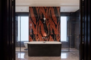 新中式別墅裝修衛生間效果圖