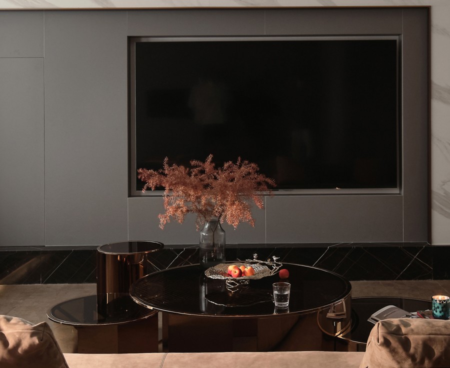 輕法式別墅客廳裝修效果圖