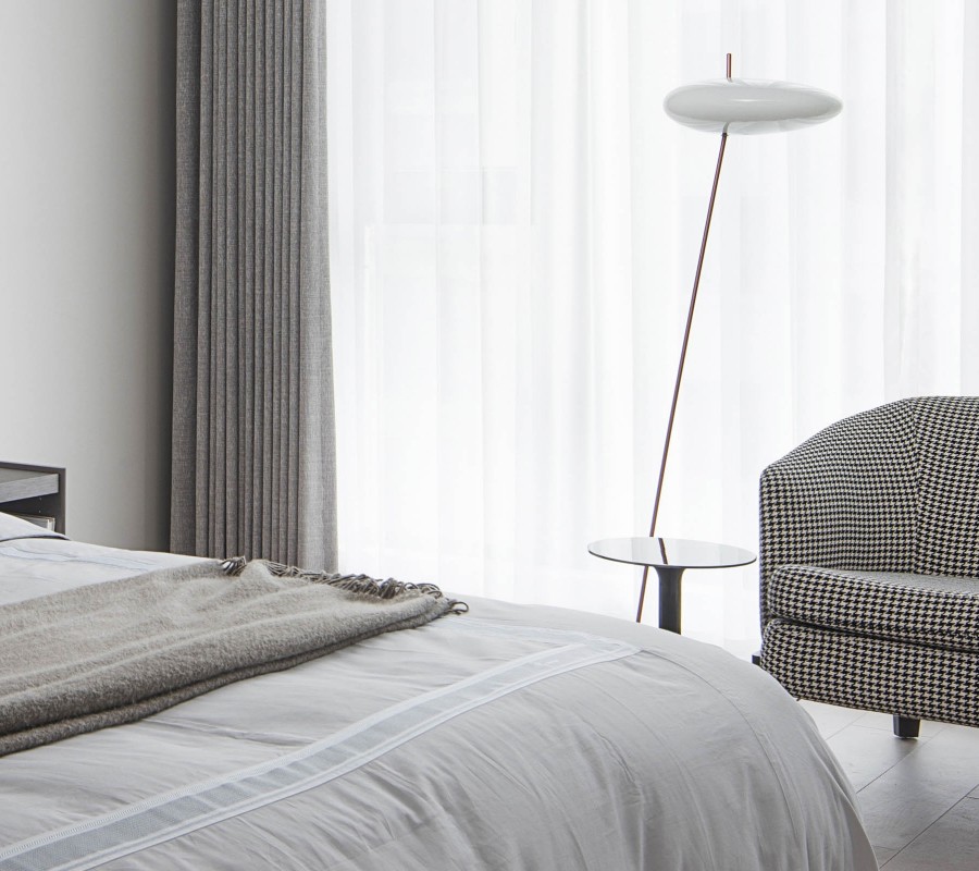 現代簡約復式臥室裝修效果圖