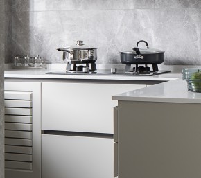 現代簡約復式廚房裝修效果圖