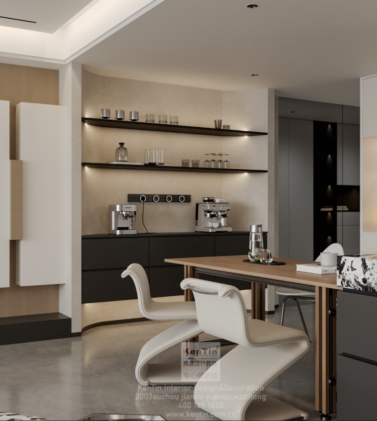 保利天匯現代簡約精裝餐廳改造效果圖