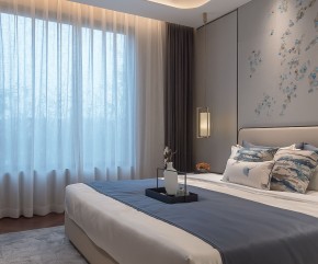 新中式別墅臥室裝修效果圖