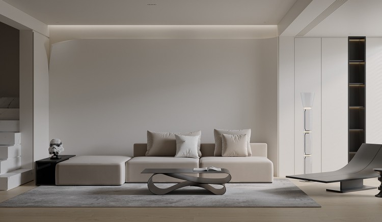 現(xiàn)代簡約大平層裝修效果圖