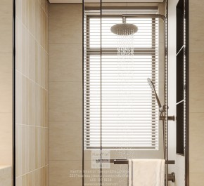 湖韻佳苑中古風三居室衛生間裝修效果圖