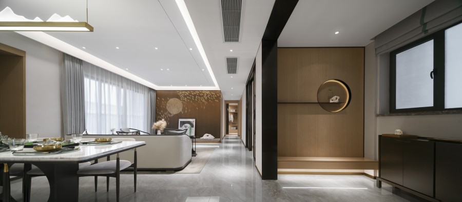 意式三居室玄關(guān)過道裝修效果圖