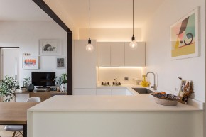 原木風小戶型廚房裝修效果圖