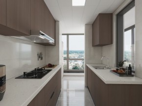 鳳凰胥岸現代簡約三居室廚房裝修效果圖