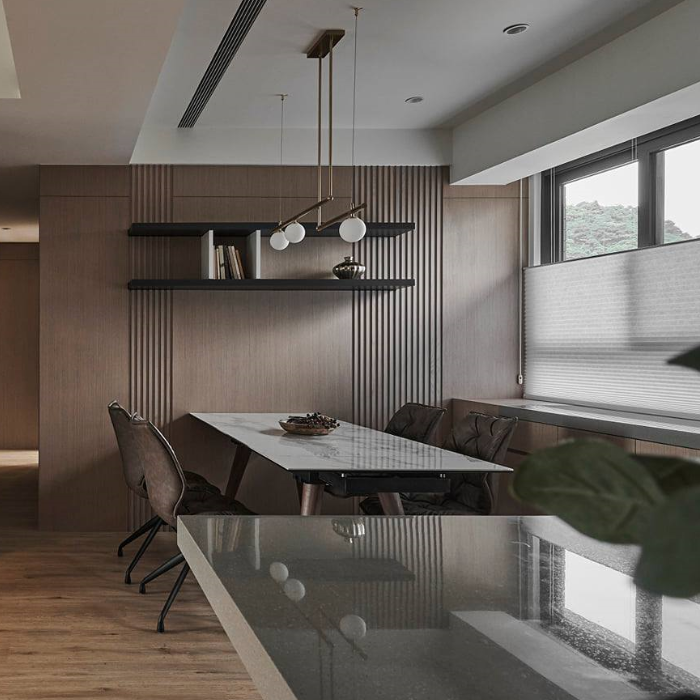 意式風三居室餐廳裝修效果圖)