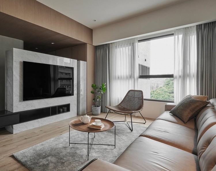 意式風三居室裝修效果圖