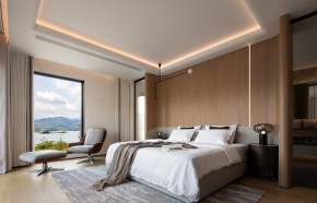 原木風別墅臥室裝修效果圖