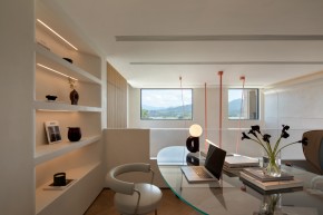 原木風別墅書房裝修效果圖