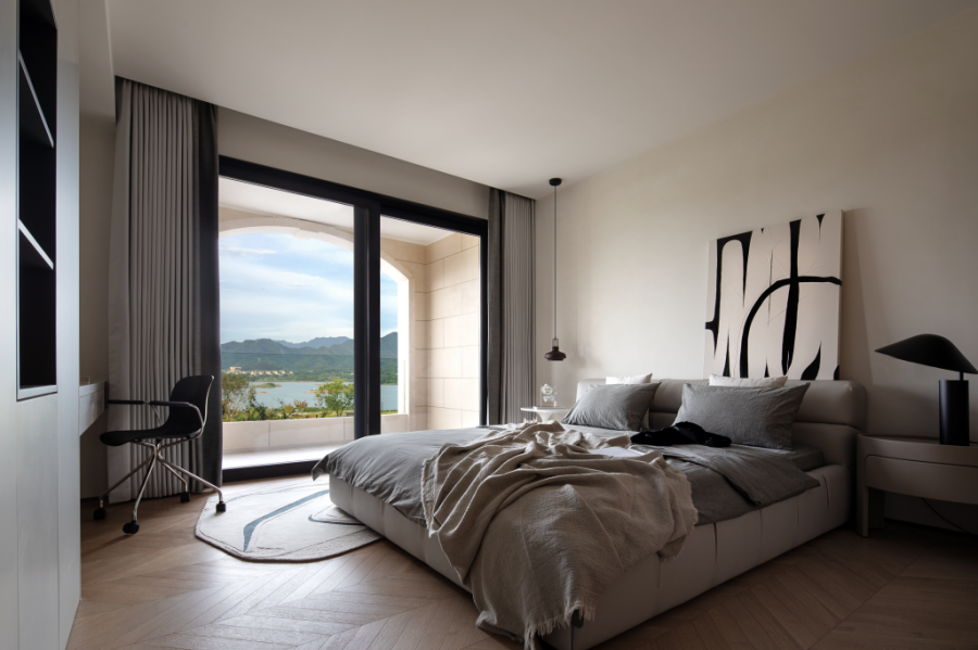 原木風別墅臥室裝修效果圖