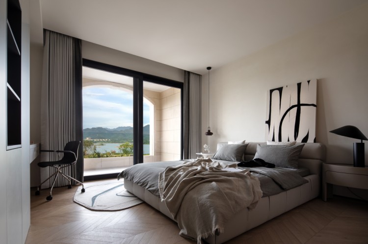 原木風別墅臥室裝修效果圖