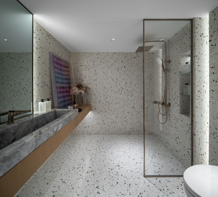 現代簡約三居室衛生間裝修效果圖