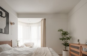 原木風(fēng)三居室臥室裝修效果圖