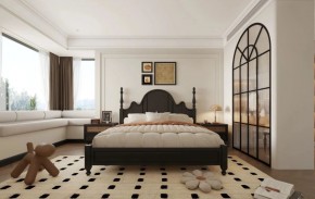 現代法式三居室臥室裝修效果圖