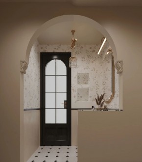 法式復古三居室衛生間裝修效果圖