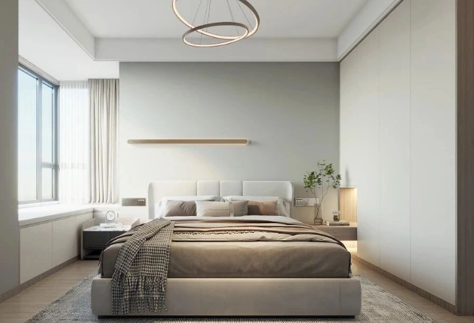 現代簡約兩居室臥室裝修效果圖