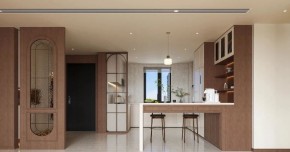 中古風三居室廚房裝修效果圖