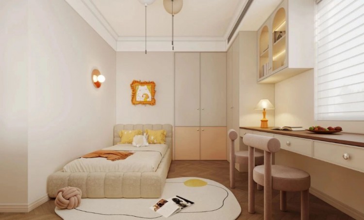 法式風(fēng)格三居室臥室裝修效果圖