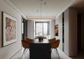 極簡意式三居室餐廳裝修效果圖