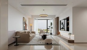 現代簡約三居室客廳裝修效果圖