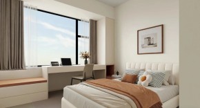 現(xiàn)代簡約三居室臥室裝修效果圖